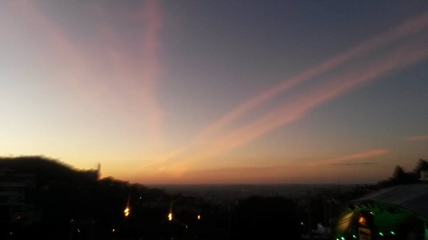 Vista da Praça do Papa em um dia de festival I Love Jazz
