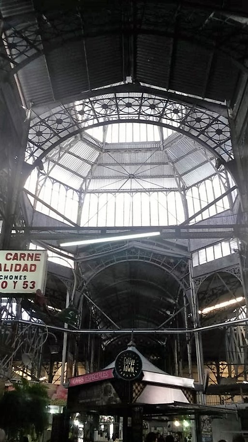 Detalhe do teto do Mercado de San Telmo - Buenos Aires